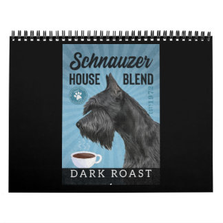 Schnauzer Dog Coffee Calendar