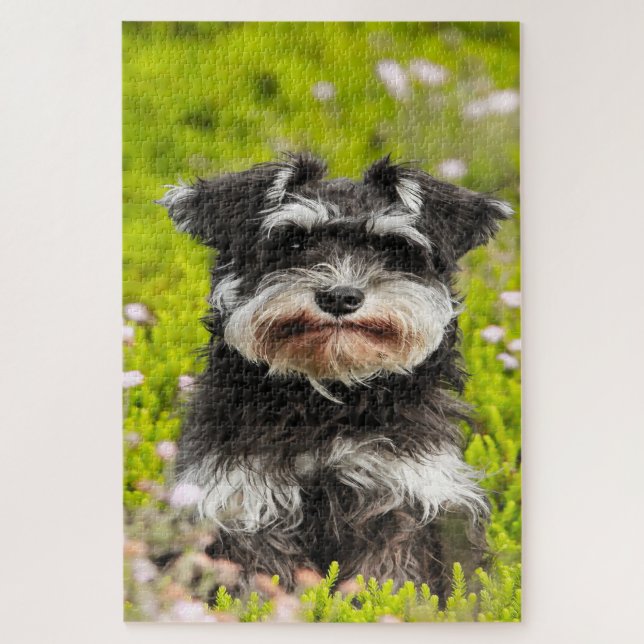 Schnauzer Dog Jigsaws. Jigsaw Puzzle (Vertical)