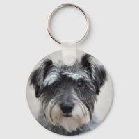 Schnauzer Dog Keychain