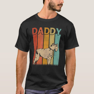 Schnauzer Dog Retro Style Vintage Daddy Graphic Fa T-Shirt