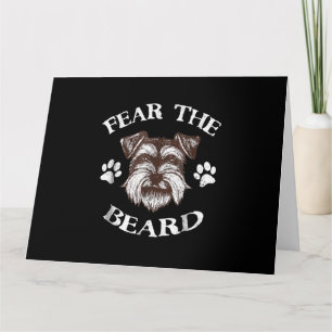 Schnauzer Fear Beard Card