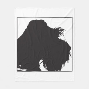 Schnauzer Fleece Blanket