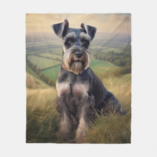 Schnauzer Fleece Blanket