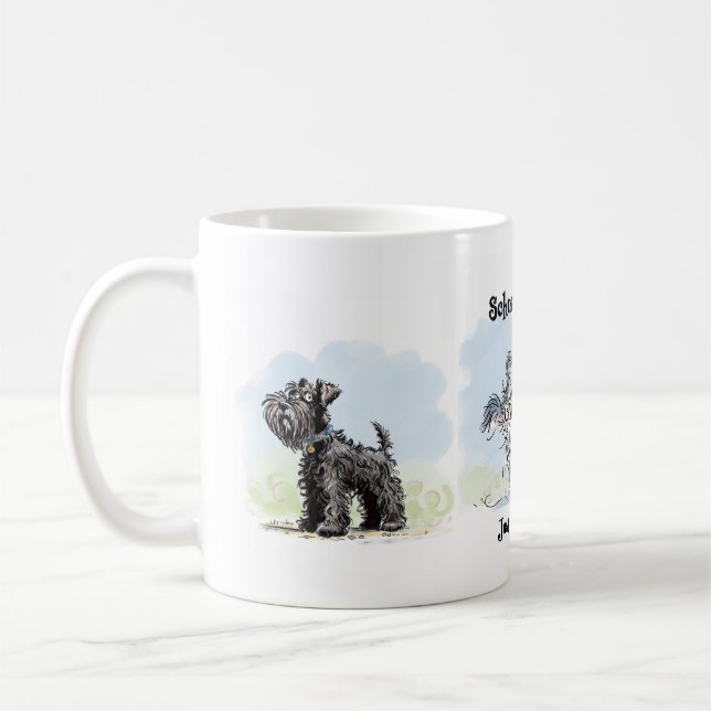Schnauzer Gang Funny  Coffee Mug (Left)