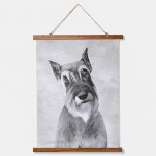 Schnauzer (Giant) - Cute Original Dog Art Hanging Tapestry