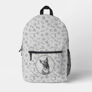 Schnauzer (Giant) - Cute Original Dog Art Printed Backpack