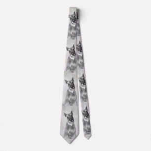 Schnauzer (Giant) - Cute Original Dog Art Tie