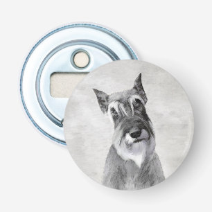 Schnauzer (Giant) Painting - Dog Art Bottle Opener