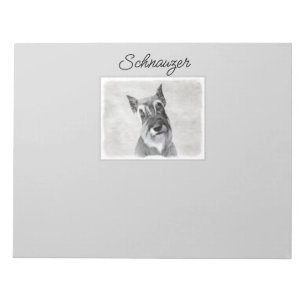 Schnauzer (Giant) Painting - Dog Art Notepad