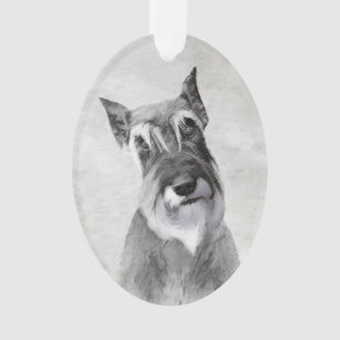 Schnauzer (Giant) Painting - Dog Art Ornament