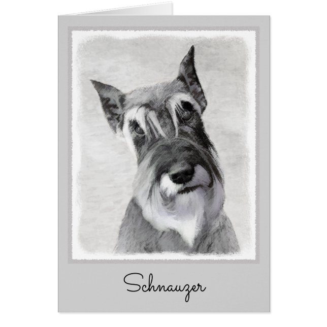 Schnauzer (Giant) Peinture - Chien Art (Devant)