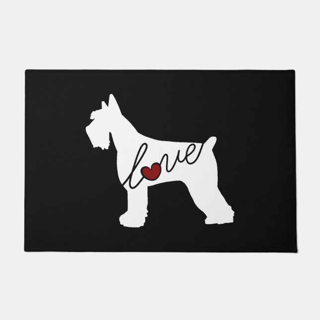 Schnauzer (Giant Schnauzer) Love Doormat (Front)