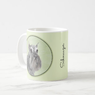 Schnauzer (Giant, Standard) Painting - Dog Art Coffee Mug