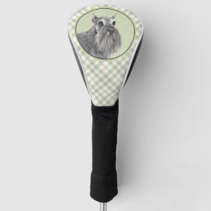 Schnauzer (Giant, Standard) Painting - Dog Art Golf Head Cover