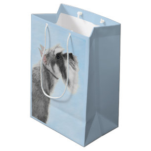 Schnauzer (Giant, Standard) Painting - Dog Art Medium Gift Bag