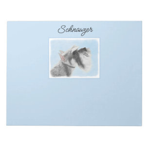 Schnauzer (Giant, Standard)  Painting - Dog Art No Notepad