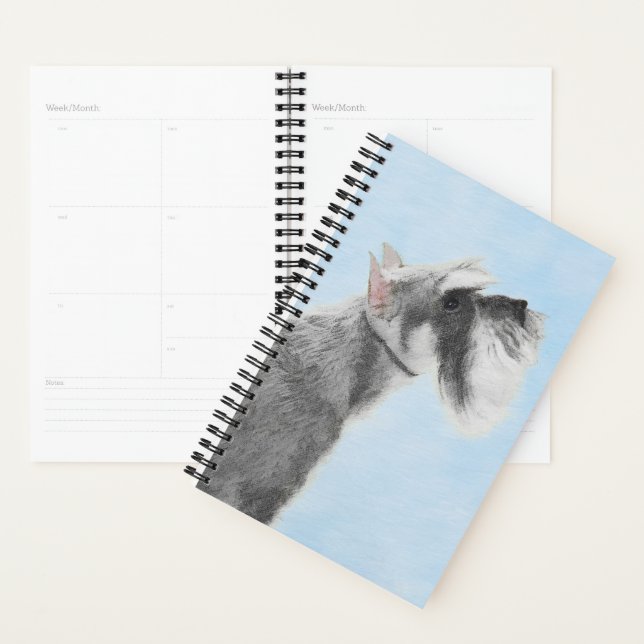 Schnauzer (Giant, Standard) Painting - Dog Art Planner (Display)