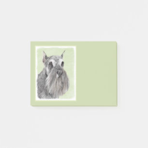 Schnauzer (Giant, Standard) Painting - Dog Art Post-it Notes