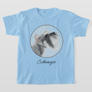 Schnauzer (Giant, Standard)  Painting - Dog Art T-Shirt