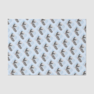 Schnauzer (Giant, Standard) Painting - Dog Art Tissue Paper