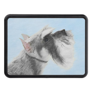 Schnauzer (Giant, Standard) Painting - Dog Art Trailer Hitch Cover