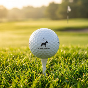 Schnauzer Golf Dad Titleist Pro V1 Golf Ball Gift