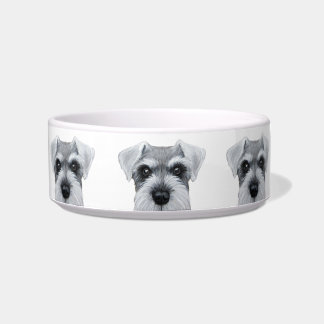 Schnauzer grey original by miart bowl