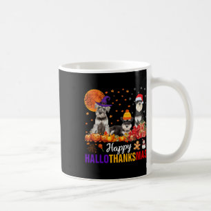 Schnauzer Hallothanksmas Halloween Thanksgiving Xm Coffee Mug