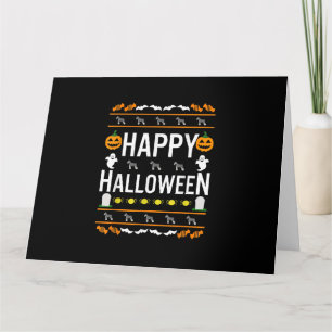 Schnauzer Halloween Lazy Ugly Costume Dog T-Shirt. Card