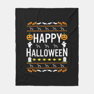Schnauzer Halloween Lazy Ugly Costume Dog T-Shirt. Fleece Blanket