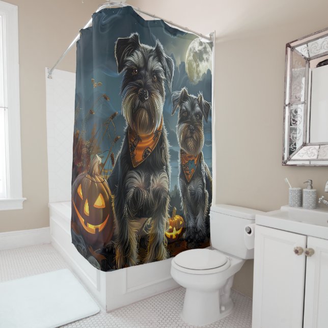 Schnauzer Halloween Spooky  (In Situ)