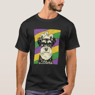 Schnauzer Jester Mardi Gras Dog Mom or Dad T-Shirt