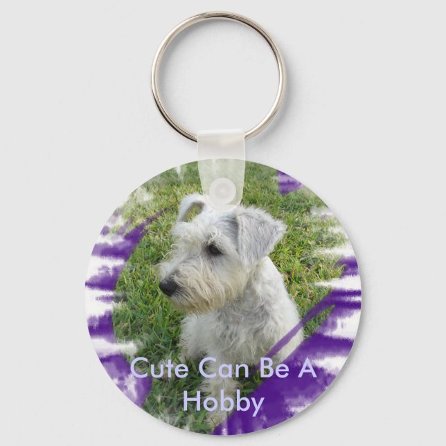 Schnauzer Keychain (Front)