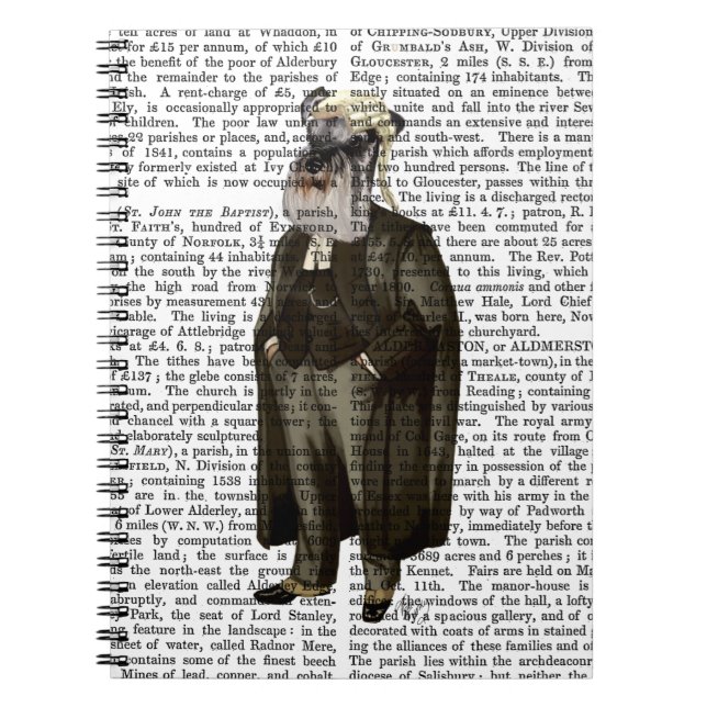 Schnauzer Lawyer Notebook (Front)