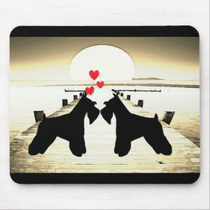 Schnauzer Love Mouse Pad