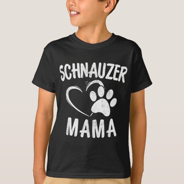 Schnauzer Mama Gift Dog Lover Apparel Schnauzers M T-Shirt (Front)