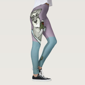 Schnauzer Martini Leggings