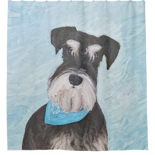 Schnauzer (Miniature) Painting - Cute Original Dog (Front)