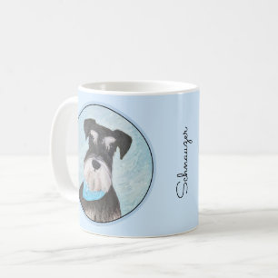 Schnauzer (Miniature) Painting - Cute Original Dog Coffee Mug
