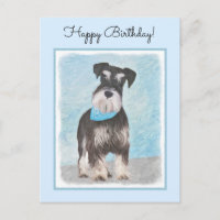 Schnauzer (Miniature) Painting - Cute Original Dog