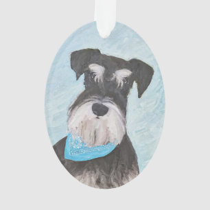 Schnauzer (Miniature) Peinture - Chien original mi