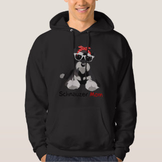 Schnauzer Mom Bandana Womens Schnauzer Dog Hoodie