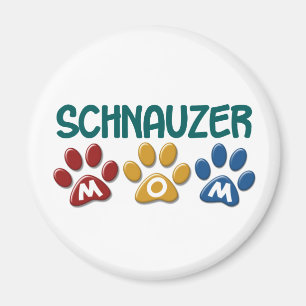 SCHNAUZER Mom Paw Print 1 Magnet