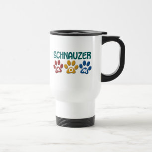 SCHNAUZER Mom Paw Print 1 Travel Mug