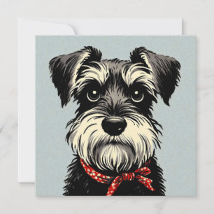 Schnauzer Note Card