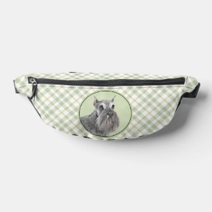 Schnauzer Painting Giant Standard Cropped Dog Art Fanny Pack