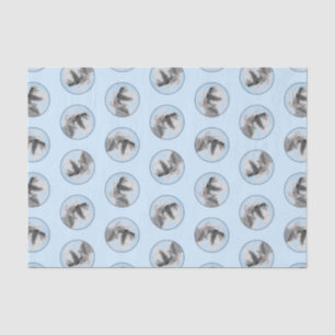 Schnauzer Painting Giant Standard Cropped Dog Art Tissue Paper