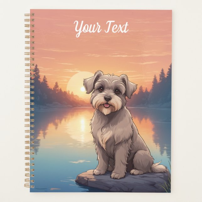 Schnauzer par lac (Devant)