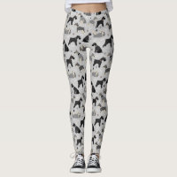 Schnauzer Paws and Bones Leggings