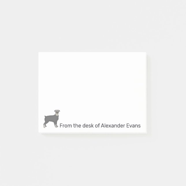 Schnauzer Personalize Notes (Front)